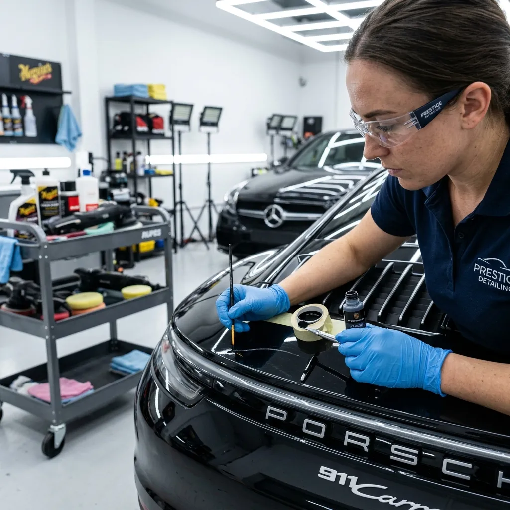 Réparation de rayures professionnelle chez Moojo Auto Spa